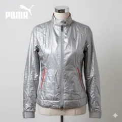 PUMA プーマ ウィンドブレーカー シルバー レディース L スポーツ