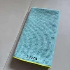 LAVAラグ 水色 ワッフル生地