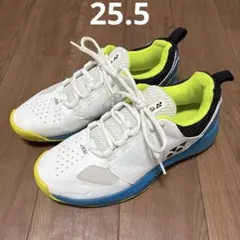 YONEX 206 テニスシューズ ホワイト/イエロー/ブルー