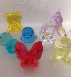 ブルー生き物セット♡ 大きいサイズ♡ アクリルアイス アクリル