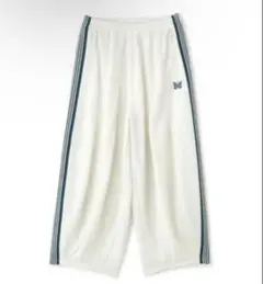 サイズ変更可能　ヒザデル　ホワイト　needles トラックパンツ 新品 サイズ変更可能 S ヒザデル ホワイト needles トラック
