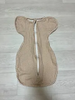 toyou スワドル ベビー 淡色 ギンガム　Sサイズ 赤ちゃん 新生児 睡眠