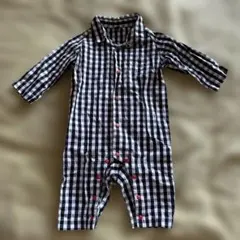 マーキーズ チェック カバーオール