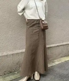 ストライプサッカーマーメイドスカート