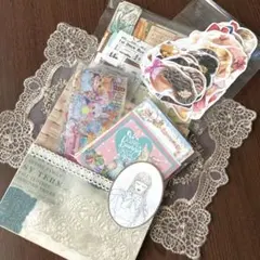 ローディッドペーパーバッグ【3】　150枚 コラージュ素材　紙もの　おすそ分け