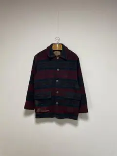 90s USA製 Woolrich コンチョボタン ネイティブ柄ウールジャケット