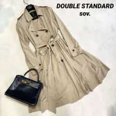 美品★Sov.ダブルスタンダード★ポケッタブルトレンチコートFreeサイズ
