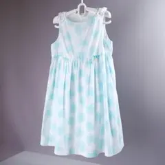 【極美品】タルティーヌエショコラ リーフ柄 ワンピース 120 夏のお出かけに◎