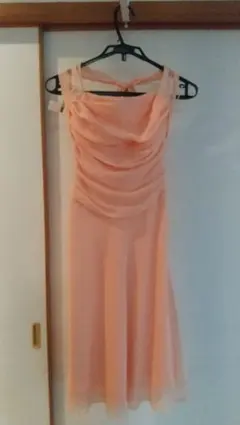 ピンク ドレープデザイン パーティードレス