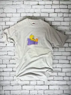 【希少デザイン】90s トゥイーティー TシャツLooney Tunes グレー