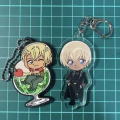 名探偵コナン　安室透　アクリルキーホルダー　ラバーキーホルダー