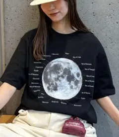 CIAOPANIC TYPY 月　半袖Tシャツ 黒