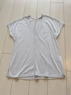 BARNEYS NEW YORK Vネック Tシャツ グレー Sのサムネイル