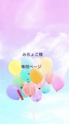 みちょこ様専用ページ