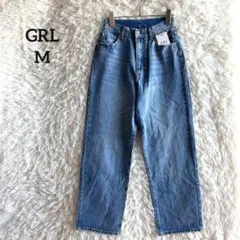 新品✨グレイル◇ハイウエスト ストレート デニム パンツ ジーンズ ブルー M