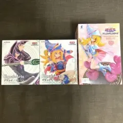 遊戯王　ブラックマジシャン　ブラックマジシャンガール　フィギュア 3点セット