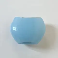 北欧風 ガラスフラワーベース ライトブルー