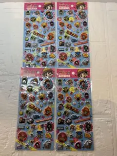 ⭐︎4枚セット⭐︎ONE PIECE グリッターシール 当時物 ワンピース