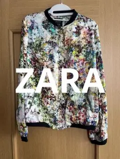Zara Trafaluc 花柄ブルゾン Sのサムネイル