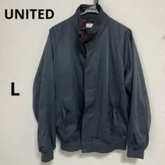 UNITED ユナイテッド　ブルゾン　ダークグレー ジャケット Lサイズ