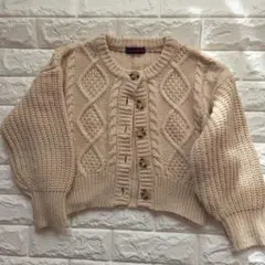 lovetoxic ベージュ カーディガンSSサイズ130