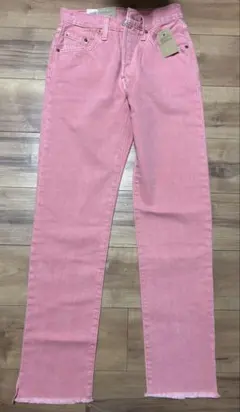 Levi's 501 Original ストレートデニム W24/L30 ピンク