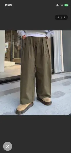 【ciaopanictypy】 タックボリュームワイドスラックス