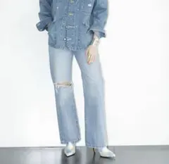 KURO DENIM for CITYSHOP フレア デニム パンツ 27のサムネイル