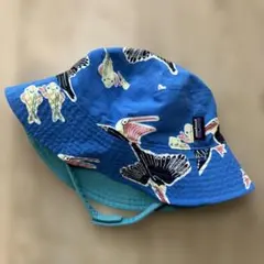 Patagonia 動物柄 バケットハット　リバーシブル　　12-24m