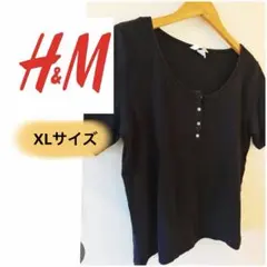 H&M ブラック 半袖 Tシャツ EUR XL