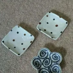 九谷焼　小皿豆皿　　3個セット