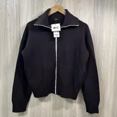 【新品】UNIQLO :C ミラノリブフルジップカーディガン Lのサムネイル