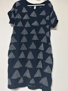 チェンマイ 刺し子 刺繍半袖ワンピース 1点もの ハンドメイド 手仕事