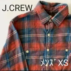 【J.CREW】チェック フランネルシャツ ビンテージ 古着 コットン XS