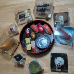 当選品10名 銀のさらXキャンペーン 金の醤油皿と寿司デザイン箸置きセット 当選品10名 銀のさらXキャンペーン 金の醤油皿と寿司デザイン箸置き