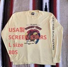 USA製 SCREEN STARS 80s ロンT イエロー L sizeのサムネイル