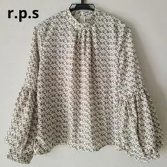 r.p.s ボリューム袖プチハイネックブラウス アイボリー M