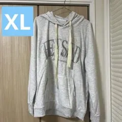 パーカー フード付き トレーナー プルオーバー ビッグサイズ グレー