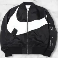 Nike MA-1 フライトジャケット ブラック/ホワイト Nike MA-1 フライトジャケット ブラック・ホワイト - メルカリ