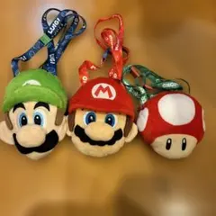 マリオ ルイージ キノピオぬいぐるみショルダーポーチのサムネイル