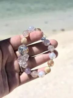 ハテの浜金額と月の守護結界オルゴナイトブレスレット - メルカリ