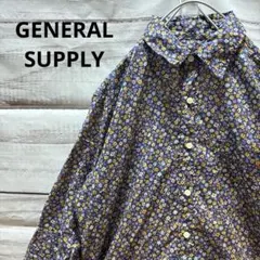 GENERAL SUPPLY 花柄シャツ 七分袖シャツ SHIPS 小花柄