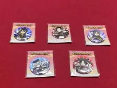 刀剣乱舞 ファミマ オリジナル缶バッジ 三日月/加州/長谷部/白山/小烏丸