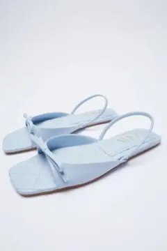 ZARA キルティングサンダル