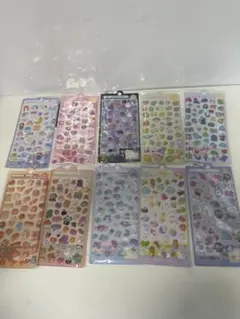 3Dシール　ぷくぷくシール　ボンボンドロップシール10セット