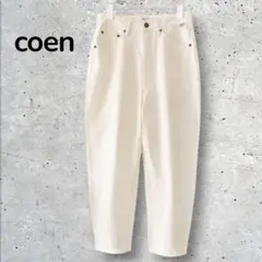 美品 coen USAコットン ホワイトデニムパンツ 綿100 白 春夏のサムネイル