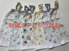 一重エプロン　6枚セット 刺繍ネーム入りネームタグ付き　おりこうエプロン