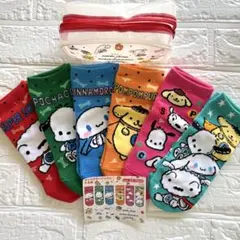 【新品未使用】サンリオキャラクターソックス　靴下6足組 23~25