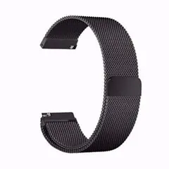 Gear S3　ベルト ミラネーゼループ ウォッチベルトバンド (ブラック)◯
