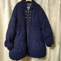 ANNA SUI mini ネイビーダウンコート 140cm